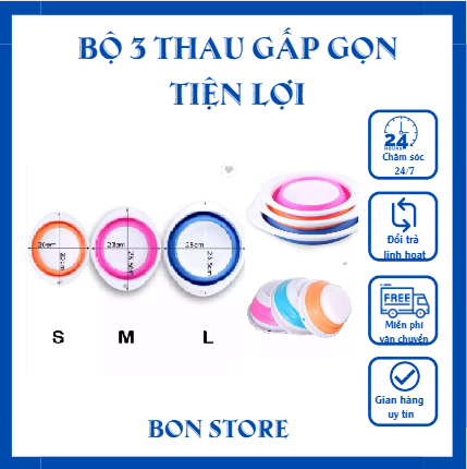 Thau gấp gọn đa năng/Thau gấp gọn tiện lợi/Thau gấp gọn cắm trại/Thau gấp gọn rửa mặt/Thau gấp gọn cắm trại/Thau gấp gọn dã ngoại/Bon Store7788