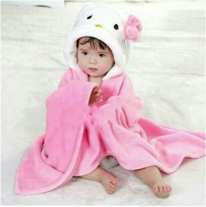 Chăn ủ cho bé sơ sinh hình thú dễ thương