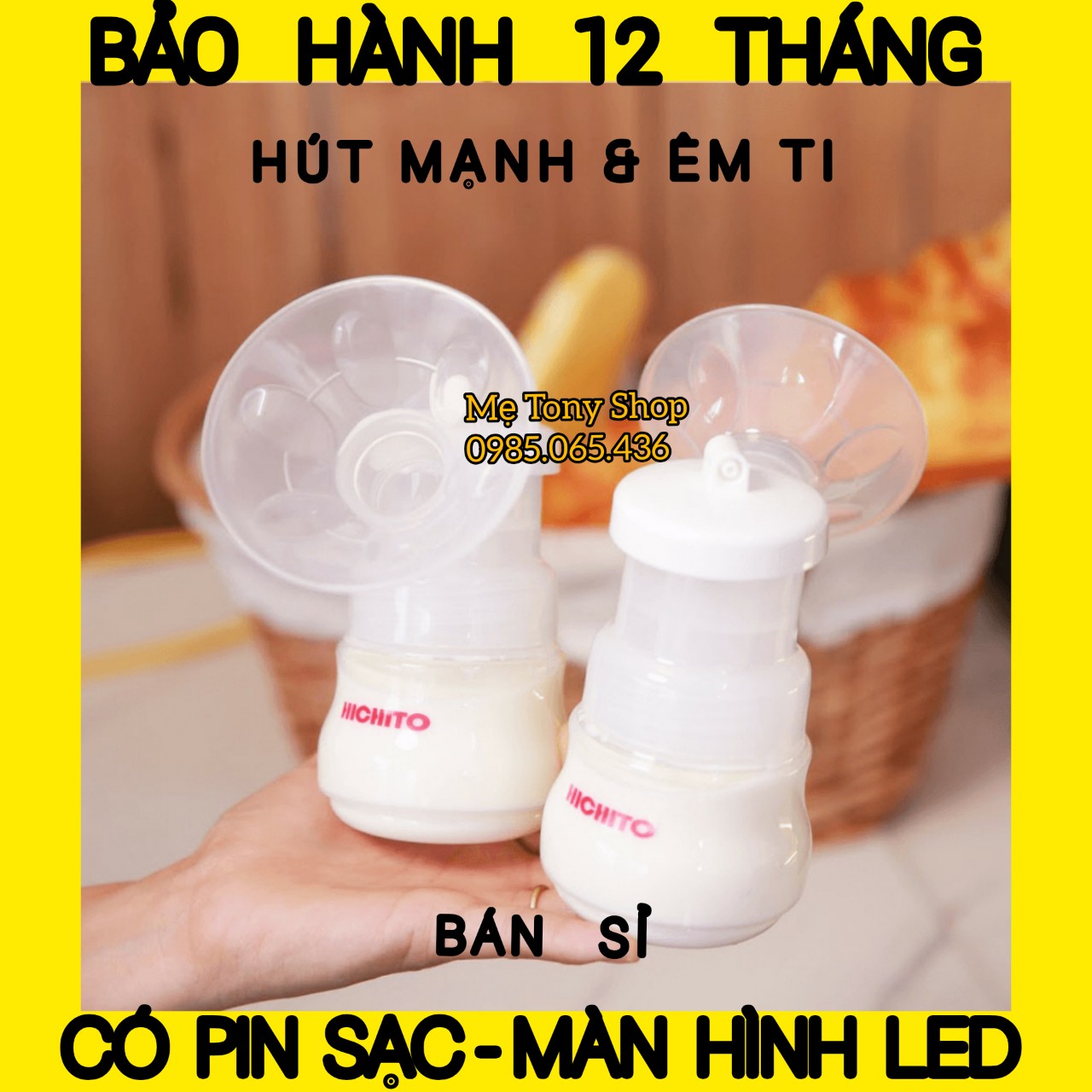 [Giá Sỉ-Chính Hãng] Máy Hút Sữa Điện Đôi HICHITO NHẬT BẢN (Nhập Khẩu Nguyên Chiếc)