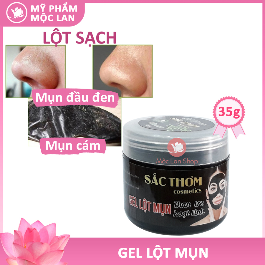 Gel lột mụn than tre hoạt tính sắc thơm hút tận gốc bụi bẩn, mụn trứng cá, mụn cám, mụn đầu đen - Mỹ phẩm Mộc Lan