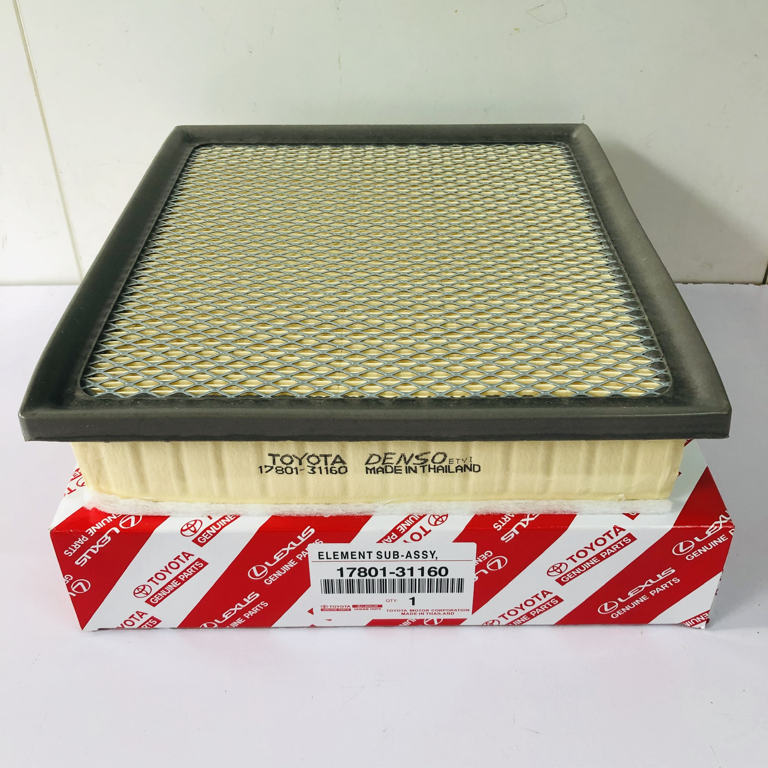 Lọc gió động cơ toyota innova , fortuner , hilux 2016-2019 msp: 17801-0l040