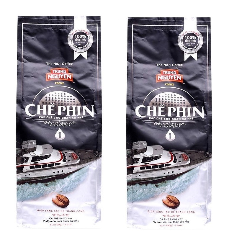Cà phê trung nguyên chế phin 1 - bịch 500gam - cà phê rang xay đặc chế cho quán cà phê