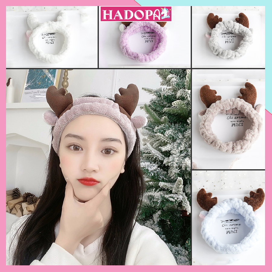 Băng Đô Cài Tóc Hình Thú Bằng Vải Phong Cách Hàn Quốc Dễ Thương Cho Bạn Nữ HADOPA