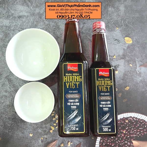 Nước mắm Cholimex Hương Việt tinh cốt cá cơm 500/750ml