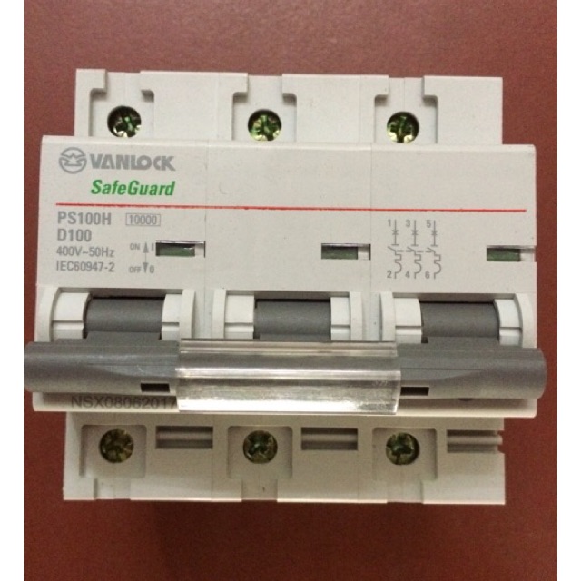 Cầu dao tự động Sino 100A 3 pha (át 3 cực) 400V
