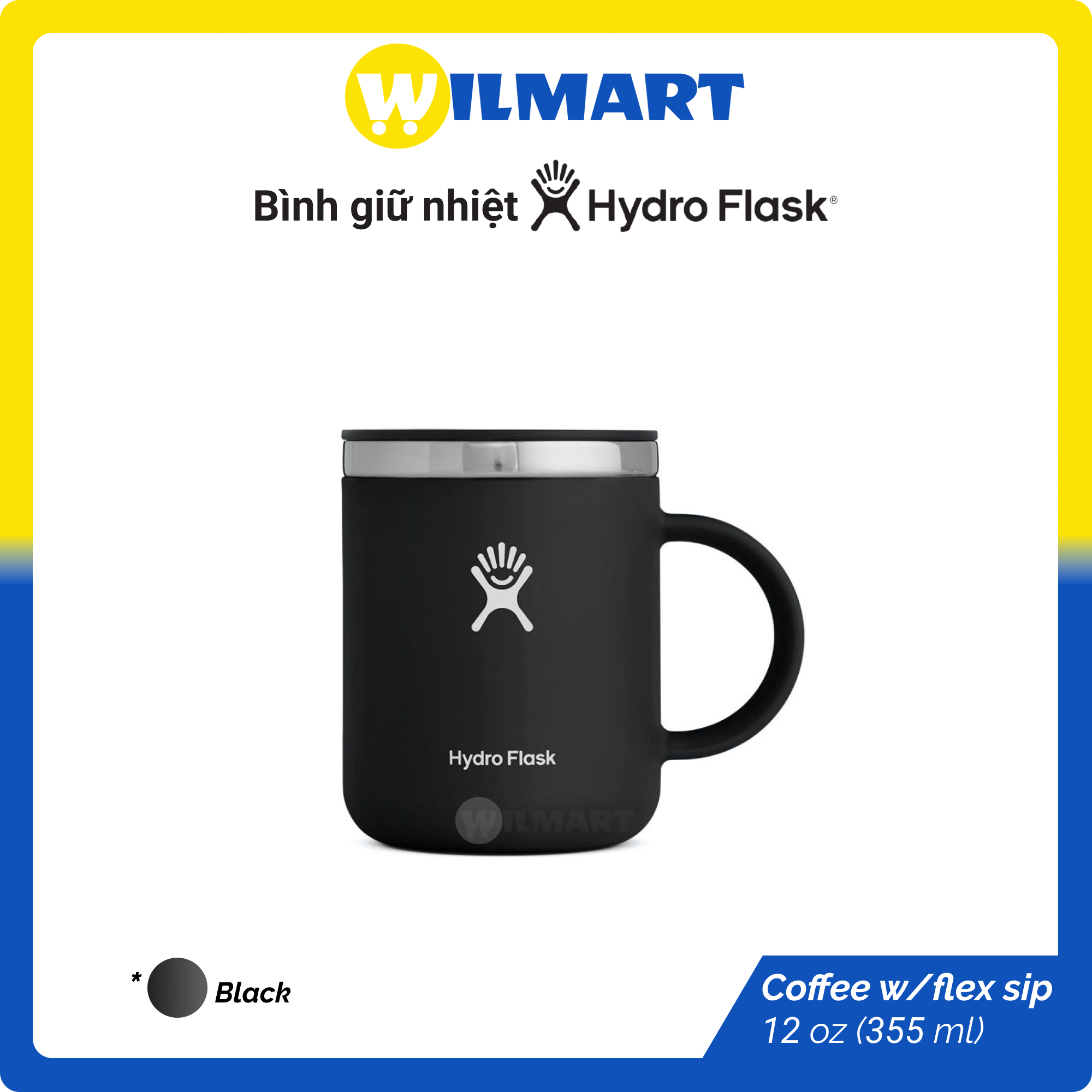 Ly cốc giữ nhiệt Hydro Flask 12 oz nắp gập - Coffee mug