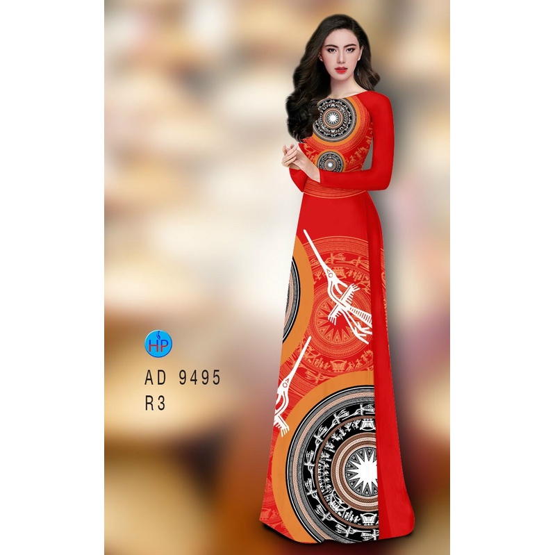 Áo dài may sẵn trống đồng đủ size
