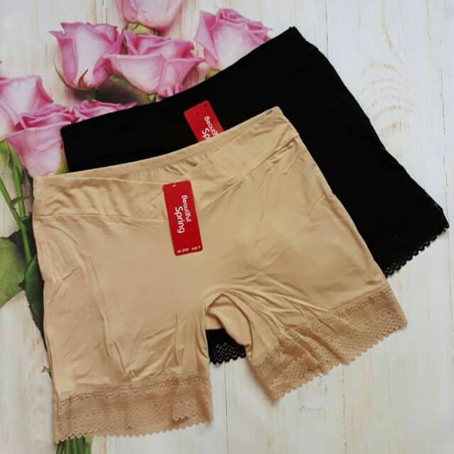 Quần mặc váy bầu, cạp chéo, chất cotton lanh mềm mịn