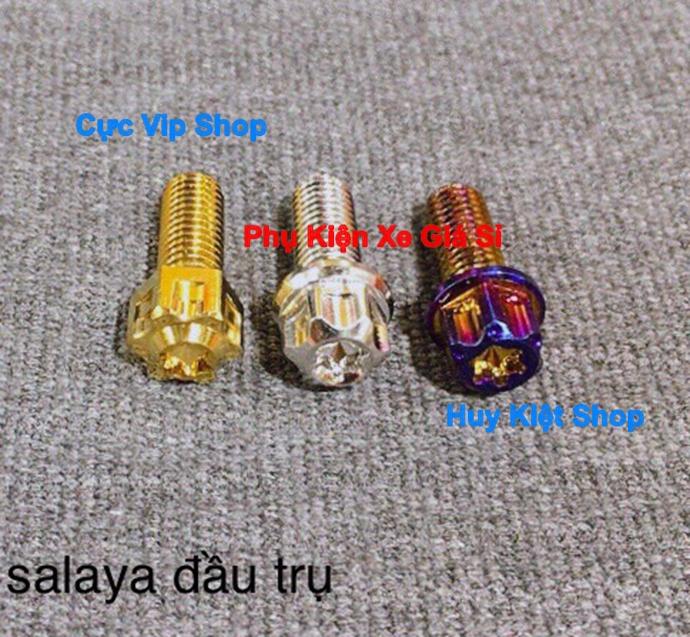 [HCM]Ốc 8 Ly Salaya Đầu Trụ Inox Xi Titan Xi Vàng MS2372