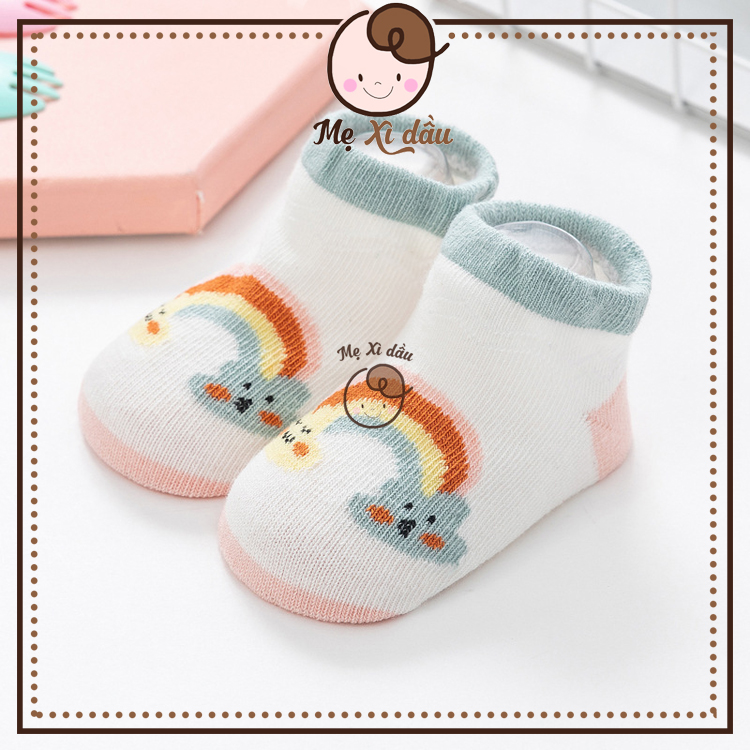 Shop mẹ xì dầu Tất, vớ cổ thấp chống trượt co giãn phong cách Hàn Quốc cho bé yêu