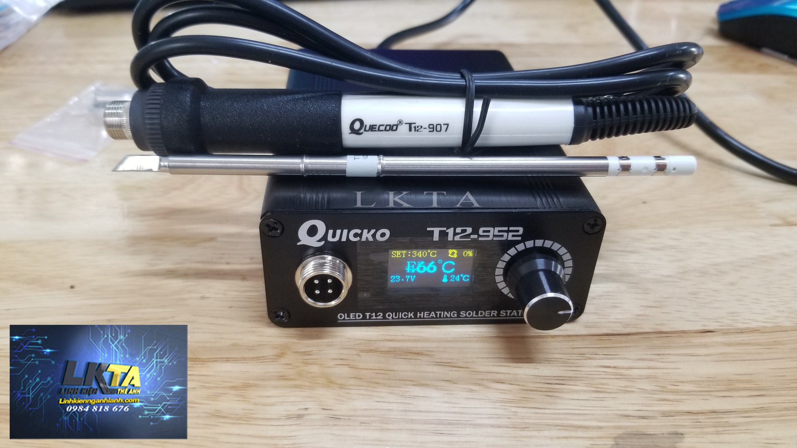 Trạm hàn Quicko T12 - 952 ( 1 bộ Bh 06 tháng lỗi do NXS)