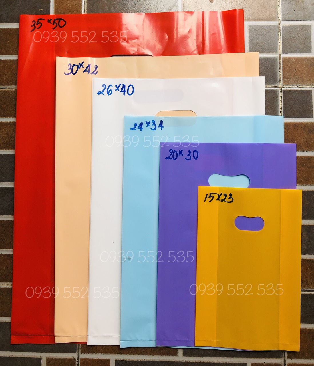 [1kg/Size] - Túi PE bóng dẽo, mềm và dai (Màu: Cam đào, Hồng Phấn, Xanh Ngọc, Đen, Đỏ, Xanh lá, Vàng...)