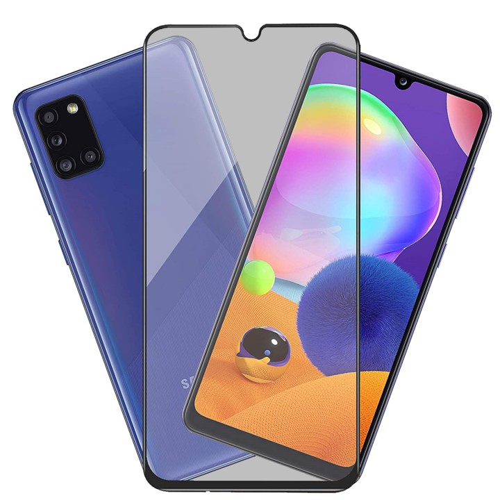 Kính cường lực Samsung A31 nhám Chống vân tay/ Chống nhìn trộm/ Full màn hình/ Không viền màu/ Ốp chống sốc
