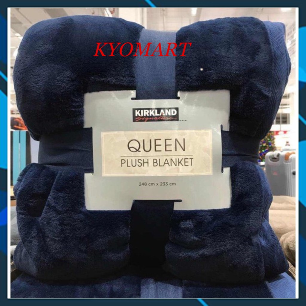 Chăn lông cừu KirkLand Plush Blanket Queen 248 x 233cm  (Hàng chính hãng)