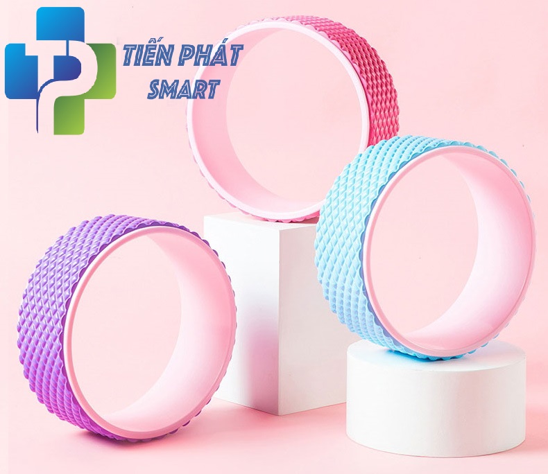Vòng tập yoga gai massage khung nhựa ABS 33cm chịu lực 200kg( Có 3 Màu) Chính Hãng Tienphatsmart
