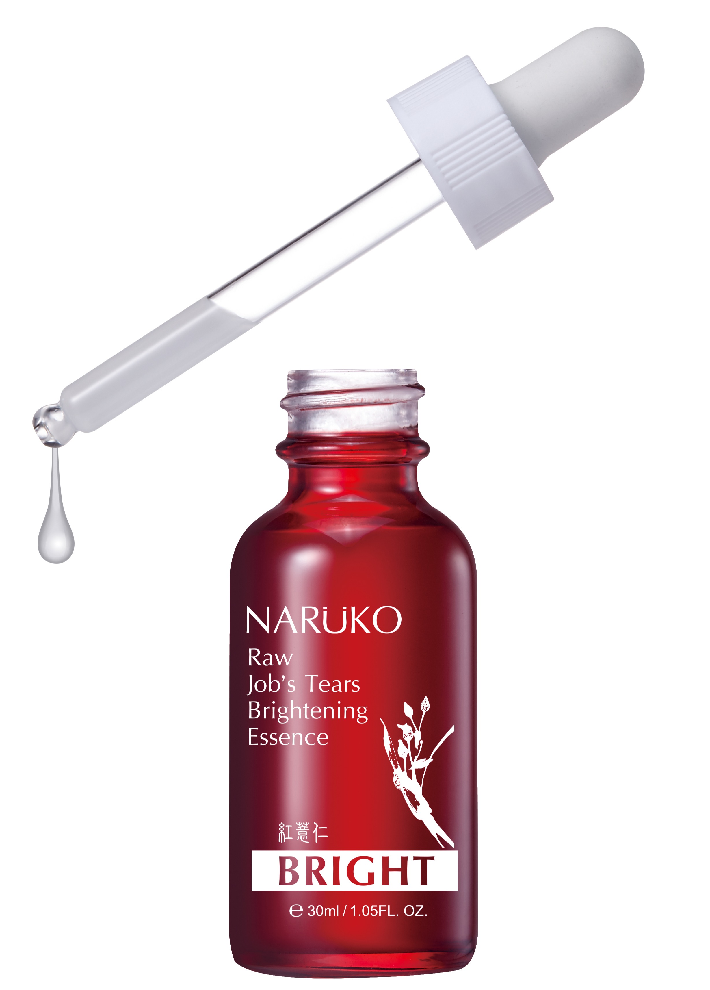 Naruko – Ý dĩ nhân đỏ – Tinh chất làm sáng da 30 ml (mẫu mới) – Raw Job’s Tears Brightening Essence 30 ml