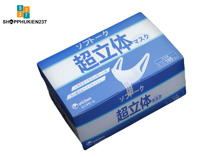 Hộp 100 Cái Khẩu Trang 3D Mask Logo Nhật Hàng Công Ty Việt Nam Sản Xuất Có Giấy Tờ