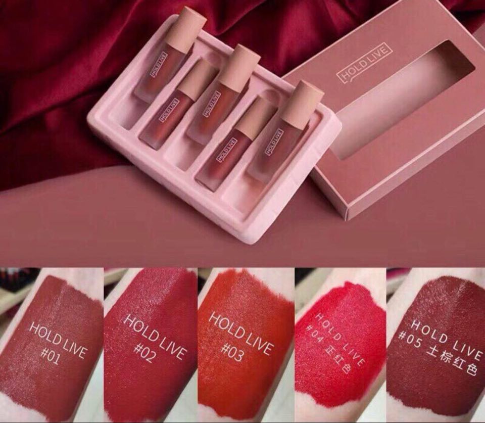 [HCM]Set son hold live 5 câySet Son Kem Hold Live 5 Cây hot nhất