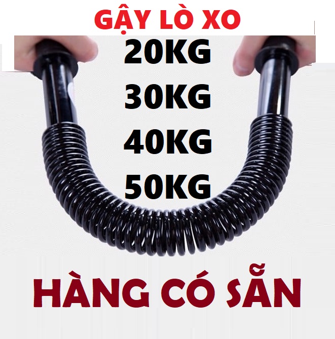 Gậy tập cơ tay, Gậy bẻ tập cơ tay lò xo đàn hồi Titan 20kg, 30kg, 40kg, 50kg, 60kg - Thanh Bẻ Lò Xo - gậy lò xo tập gym Đàn Hồi Tốt