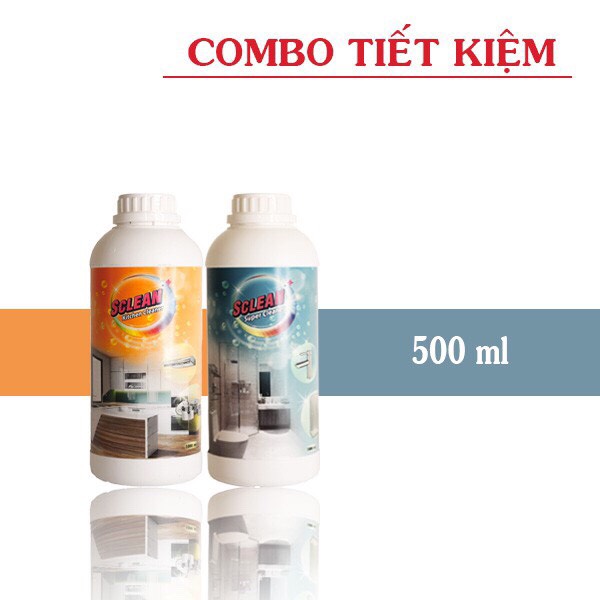 NƯỚC TẨY RỬA CAO CẤP SCLEAN- XUẤT XỨ SINGAPORE-COMBO 2 SẢN PHẨM TIẾT KIỆM