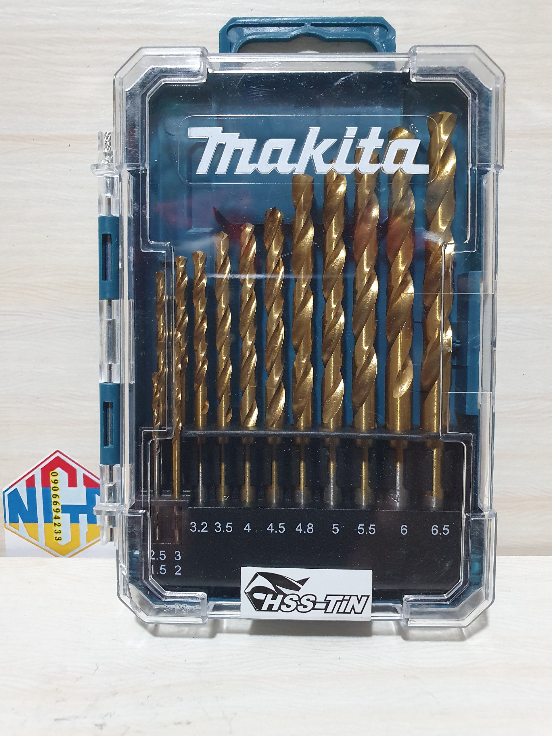 Chia sẻ Bộ mũi khoan kim loại Hss-Tin loại kinh tế Makita D-72849