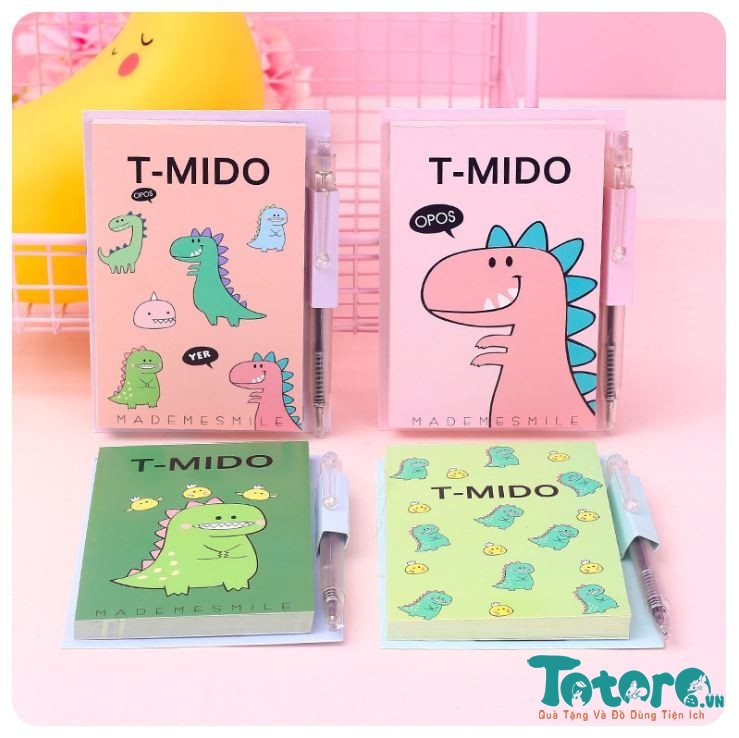 vở in hình khủng long