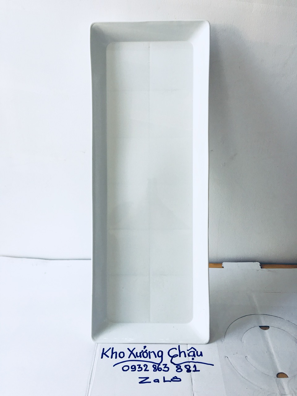 Đĩa Lót Chậu Cây - Khay Đĩa Chữ Nhật HỨNG NƯỚC - Nhựa Dày (Size Lớn ĐO PHỦ BÌ: 65x25x3cm)