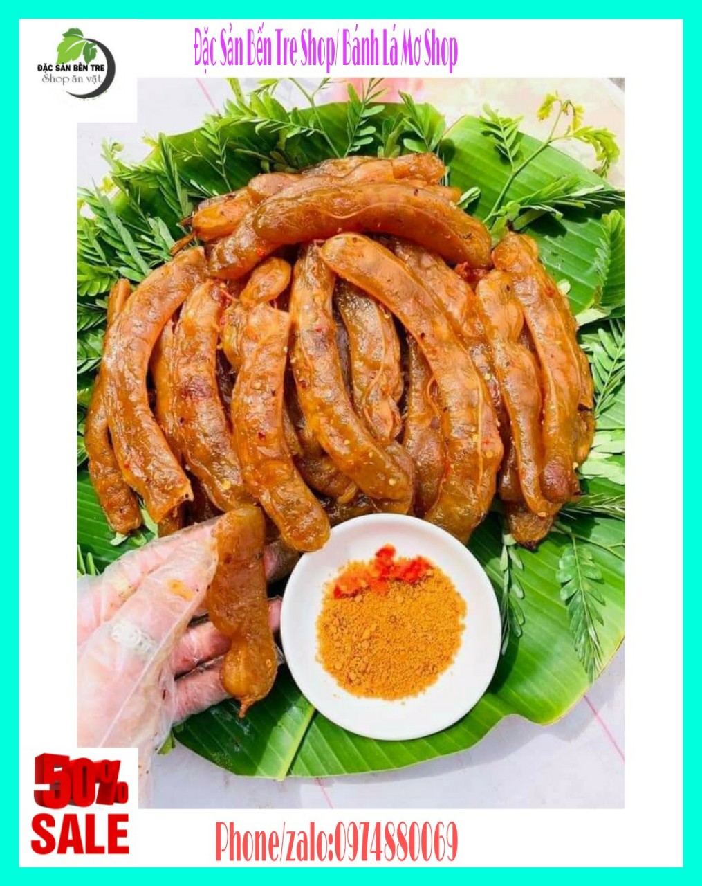 1kg Mứt me quấn nguyên trái chua ngọt Bến Tre