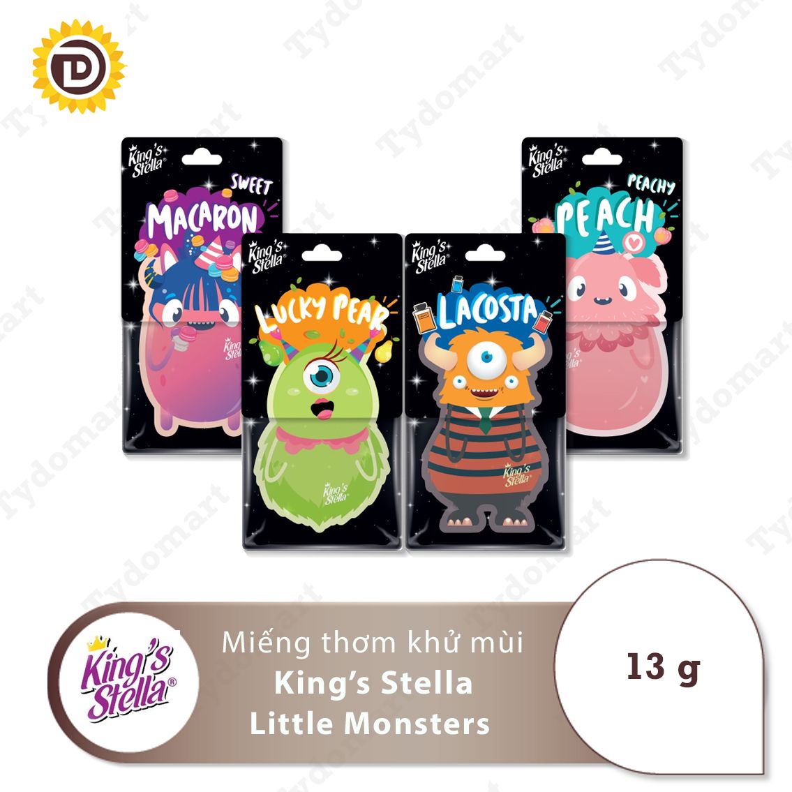 Miếng thơm khử mùi làm mát không khí King's Stella Littles Monsters 13g