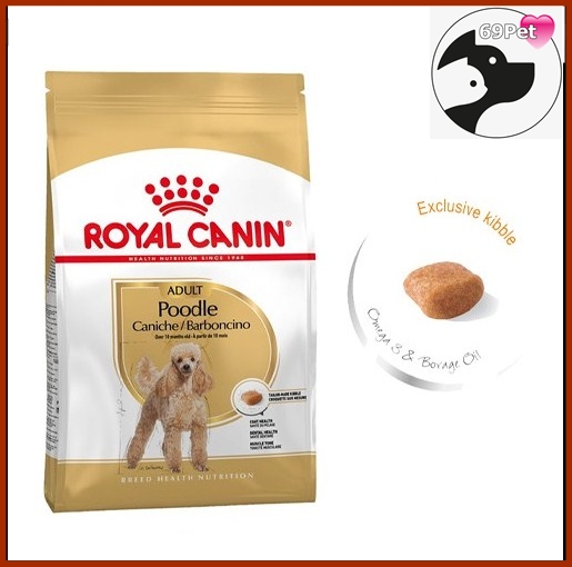 Royal Canin Poodle Adult. Thức ăn hạt cho chó Poodle trưởng thành trên 10 tháng tuổi. Sản phẩm chính hãng của Pháp.( Shop không bán hàng xách tay)