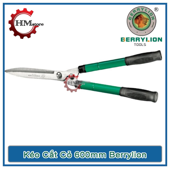 Kéo cắt cỏ cầm tay 600mm BerryLion, tăng đưa 550mm đến 750mm - kéo cắt cỏ, kéo tỉa cây cảnh dài, kéo cắt tỉa hàng rào, dụng cụ làm vườn - Thương hiệu Sử Tử - HẢI MY STORE
