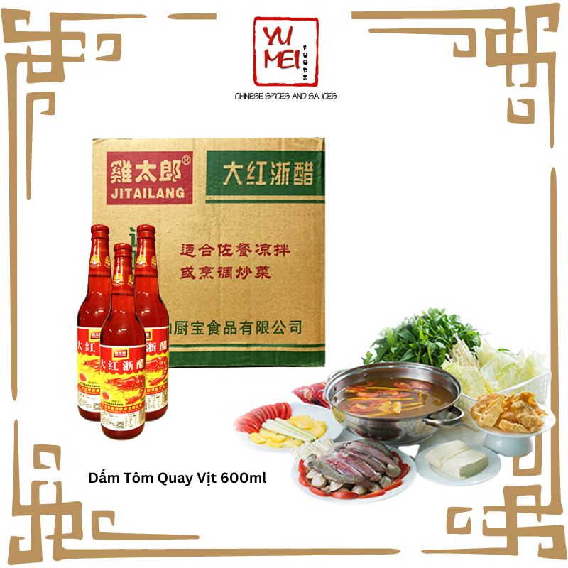Dấm tôm quay vịt 600ml - chai sành