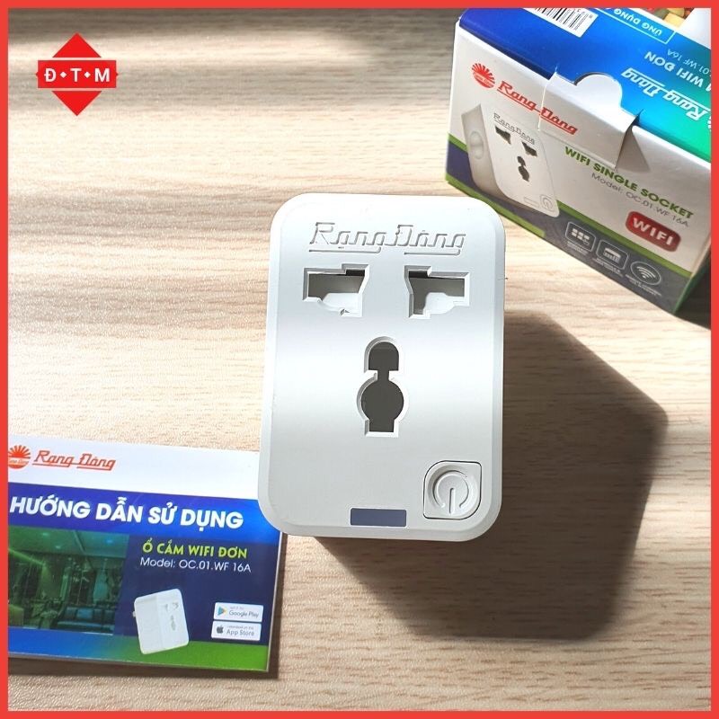 Ổ cắm wifi Rạng Đông 16A tự hẹn giờ