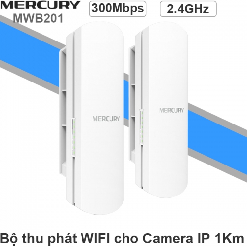 Bộ thu phát sóng wifi không dây MERCURY MWB201 -Bộ wifi định tuyến wifi 1 km Mercury MWB201