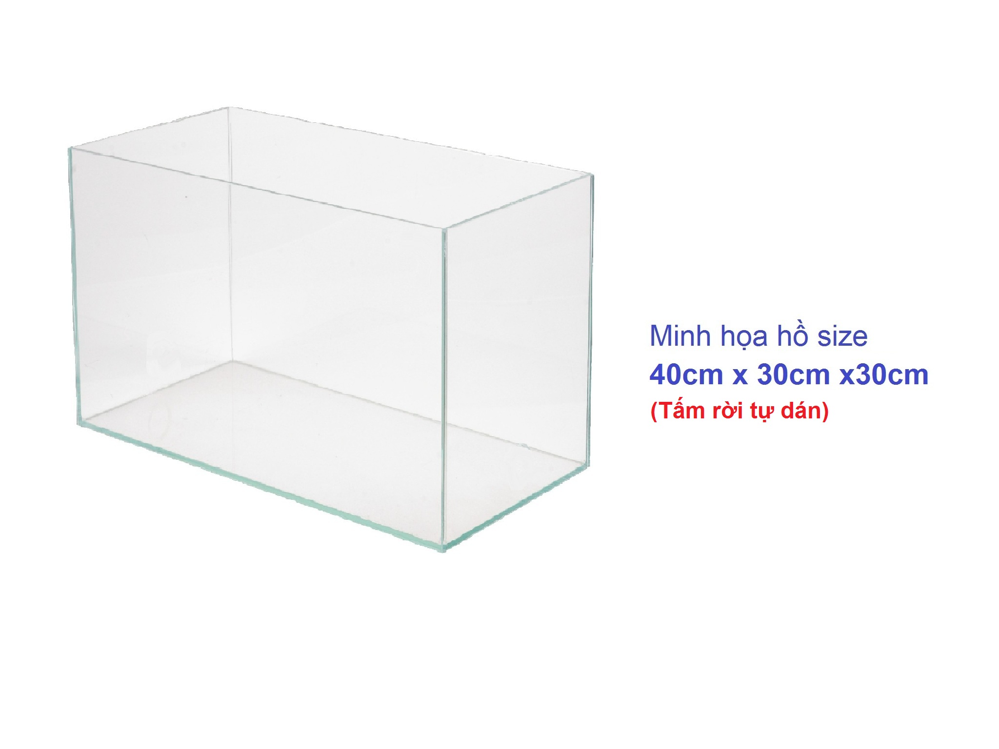 [40x30x30cm] Combo 5 tấm / 6 tấm nhựa mica cứng trong suốt cắt sẵn tự dán làm hồ cá mica, chuồng hamster mica, hộp mica trưng bày... - Luân Air Models