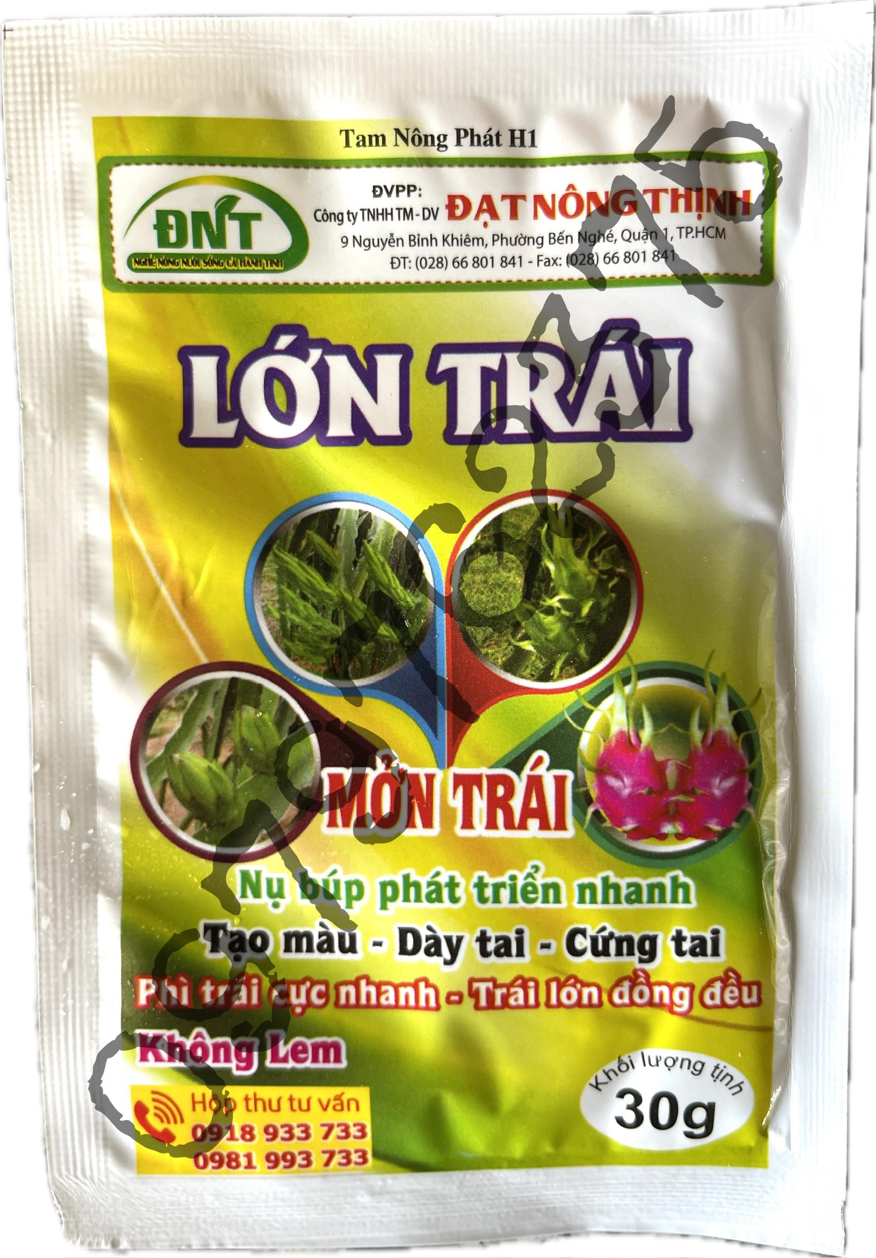 Phân Bón Chuyên Thanh Long - Lớn Trái - Lớn Búp - Mởn Trái - Dày Tai - Không Lem Dạng Nước - Gói 30g