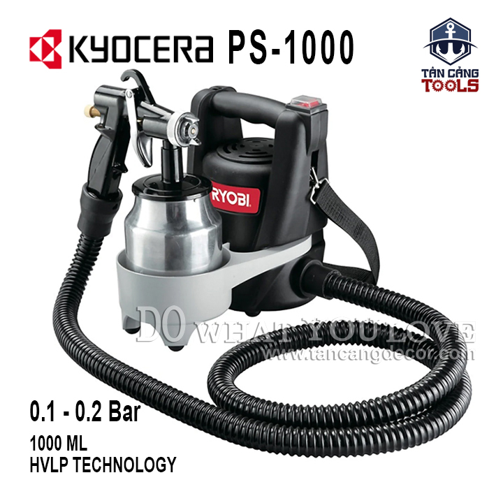 Máy phun sơn điện kyocera ps -1000 500w
