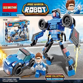 Đồ chơi lắp ráp Robot tia chớp 3in1 8bộ Lelebrother 8539 rubik 3x3 lego robot lego giá rẻ lego nexo knights ninjago cube do choi tre em đồ chơi trẻ em nam đồ chơi đồ chơi giảm stress do choi tre em trai đồ noel đồ chơi