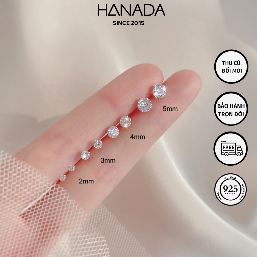 Pure silver earrings rock applique high-end Hanada, recommend Bud suitable both for male female full large size small to wear many holes, silver jewelry accessories