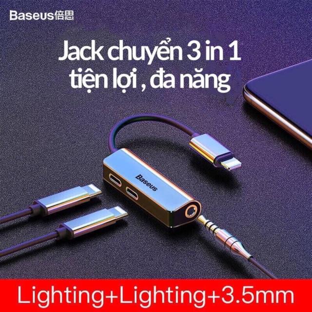 Jack chuyển Lighting - Audio Baseus