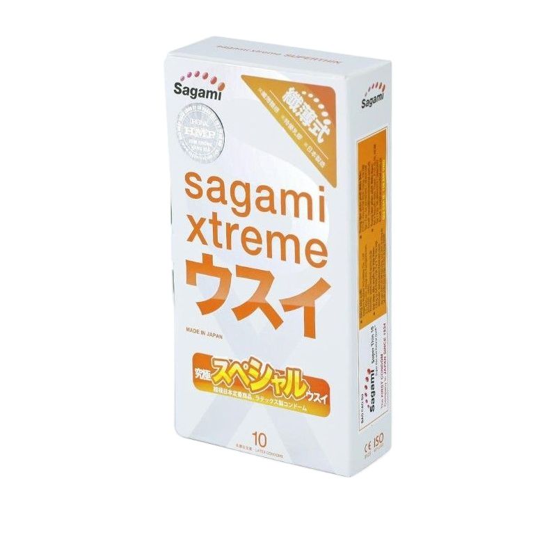 Bao cao su Siêu mỏng Cao cấp Sagami Xtreme Super Thin 10 bao