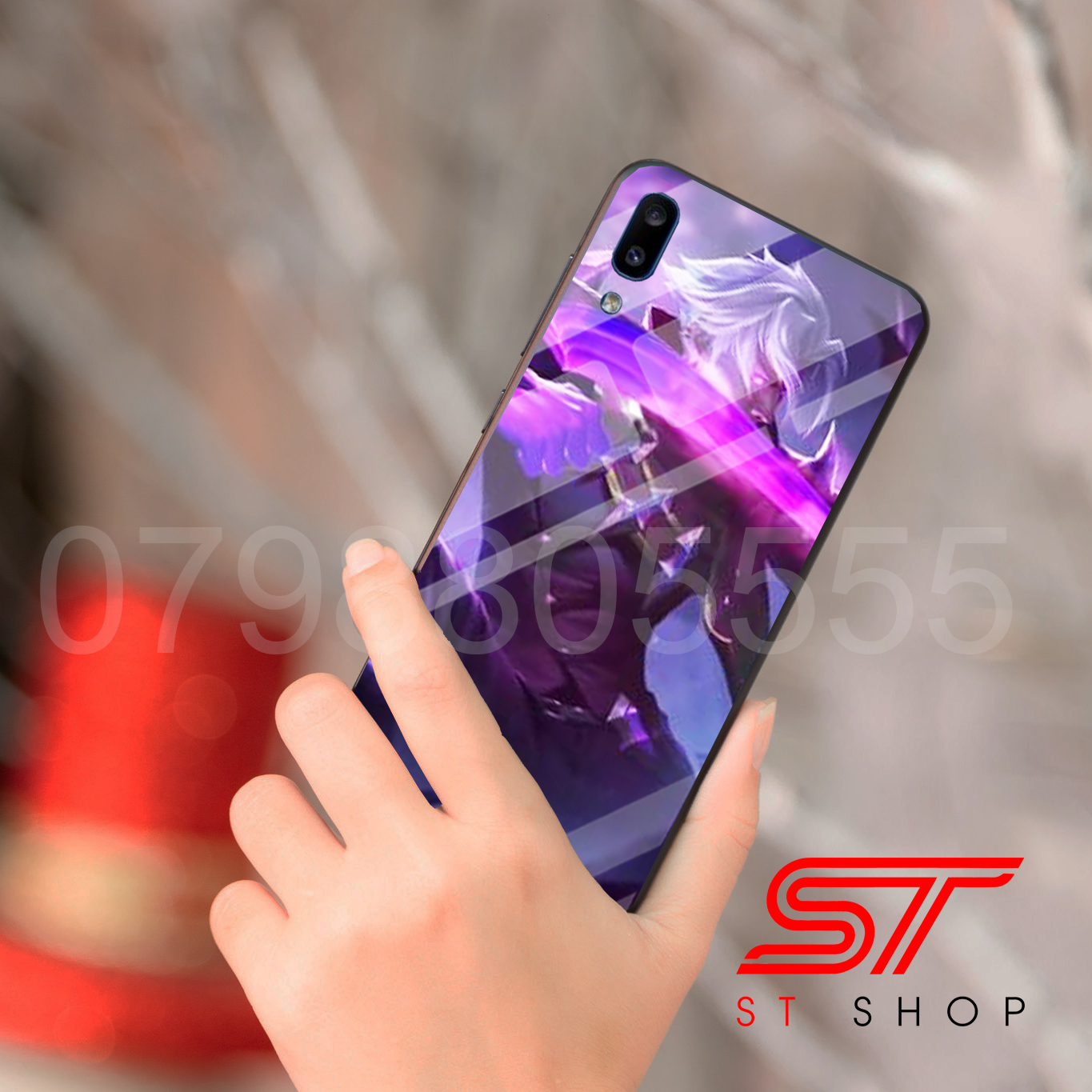 Ốp lưng kính in hình tướng Quillen Liên Quân cho dòng máy Huawei