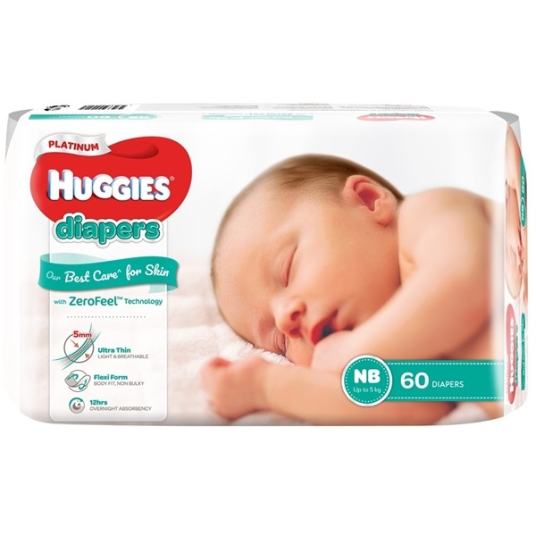 Tã dán huggies platinum siêu cao cấp nb60/s82/m64/l54/xl44