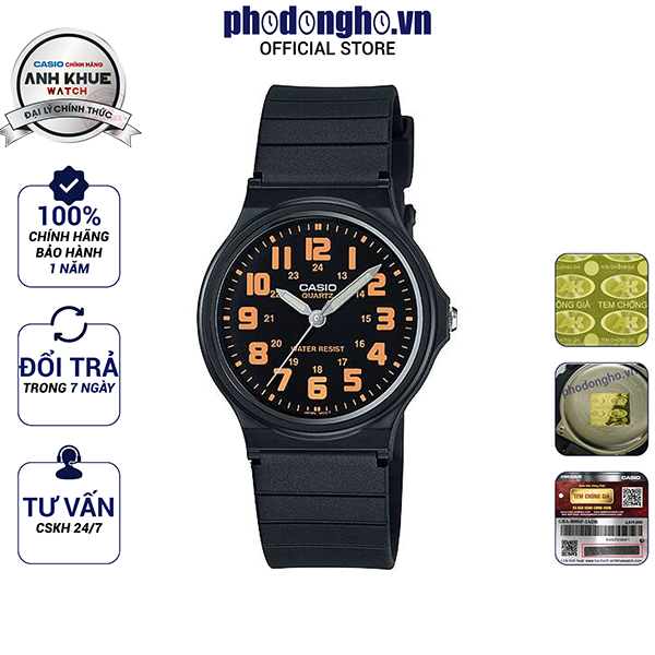 Đồng hồ nam dây nhựa casio anh khuê mq-71-4bdf