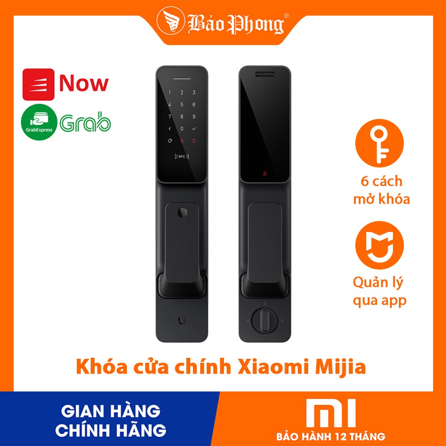[Trả góp 0%] Khoá cửa chính thông minh Xiaomi Mijia smart door lock push-pull