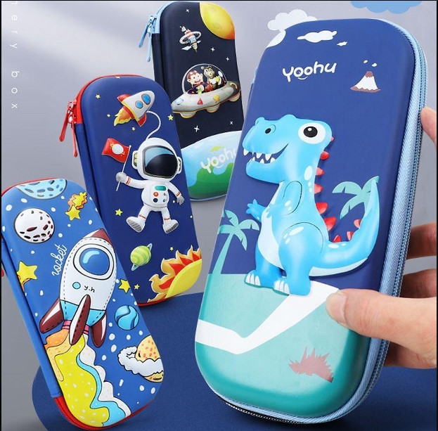 Hộp đựng bút hộp bút nổi in 3d họa tiết hoạt hình dễ thương cho bé