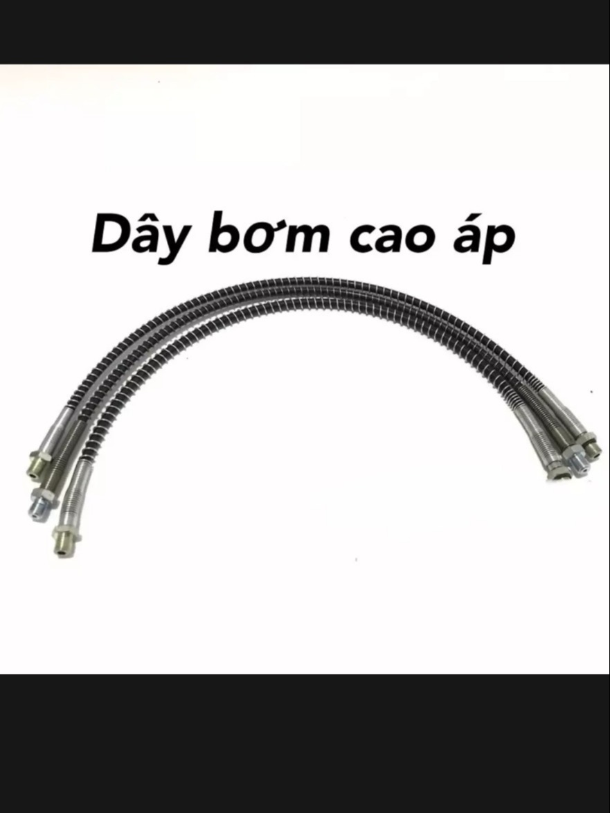 Mô tả sản phẩm Dây Bơm Cao Áp Ô Tô - Ren Phi 10 - Dây Dài 53cm - Lắp Vừa Tất Cả Cho Bơm Cao Áp GHM pkb