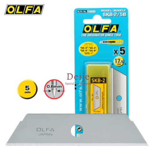 Lưỡi dao nhật olfa skb-2/5b - hộp 5 lưỡi