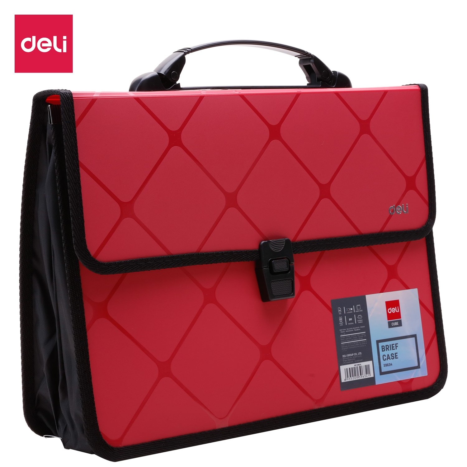 Cặp tài liệu A4 200 trang DELI - Xanh/Đỏ/Xám - 1 cái - E39634