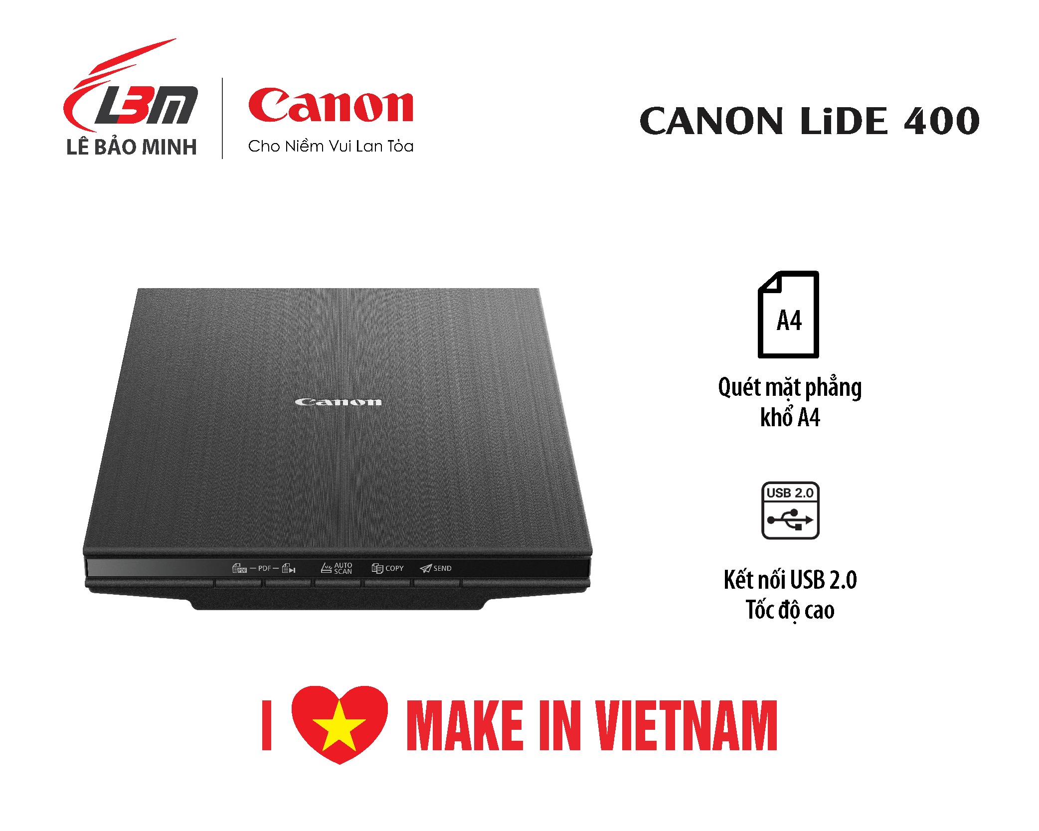 Máy scan canon lide 400 chính hãng